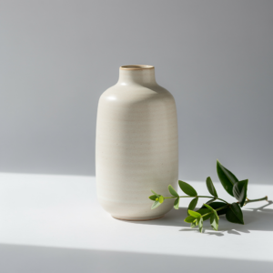 Elegant Eucalyptus Glass Vase – Handcrafted Accessory